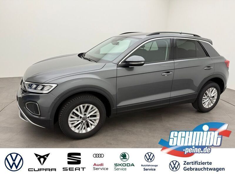 Grey metallic Gebraucht 2024 VW T-Roc Life SUV | 21.900 € (Superpreis) - Bild 1/4