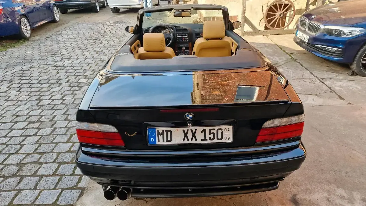 Gebraucht BMW 320 Cabriolet 1997 Schwarz Cabrio