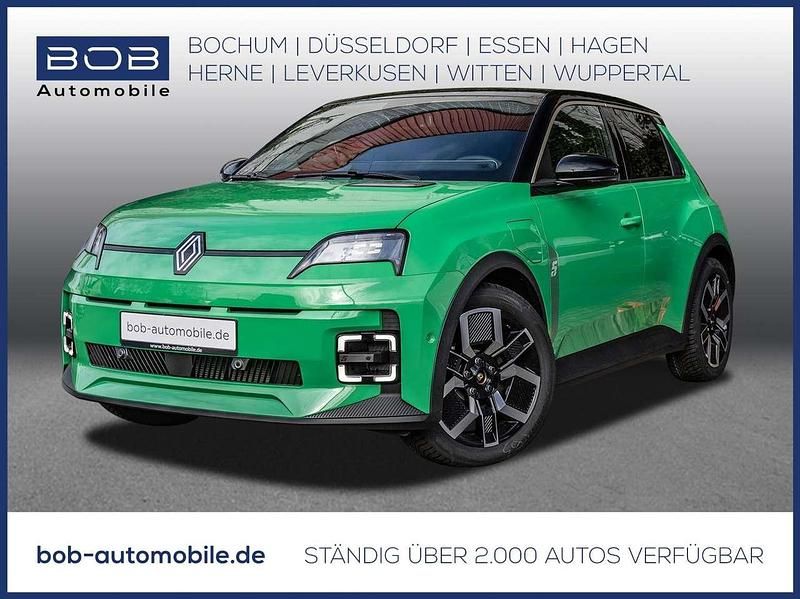Neu Renault 5 E-Tech Komfort 110 kW (150 PS) 2026 Pop green!, black pearlschwar Limousine