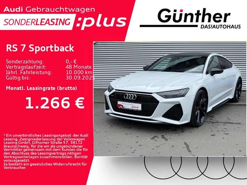 Gletscherweiß metallic Gebraucht 2024 Audi RS7 Performance Kleinwagen | 116.900 € (Fairer Preis) - Bild 1/4