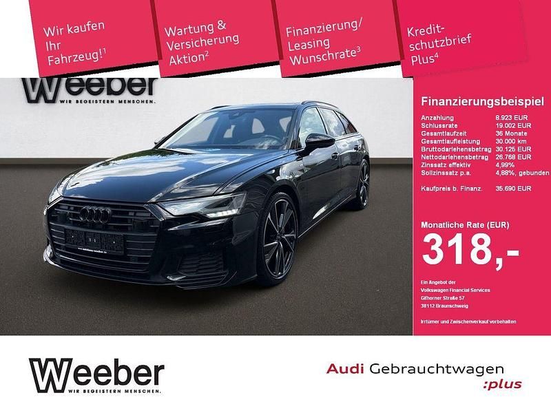 Mythosschwarz (metallic) Gebraucht 2022 Audi A6 Sport Kombi | 35.690 € (Fairer Preis) - Bild 1/4