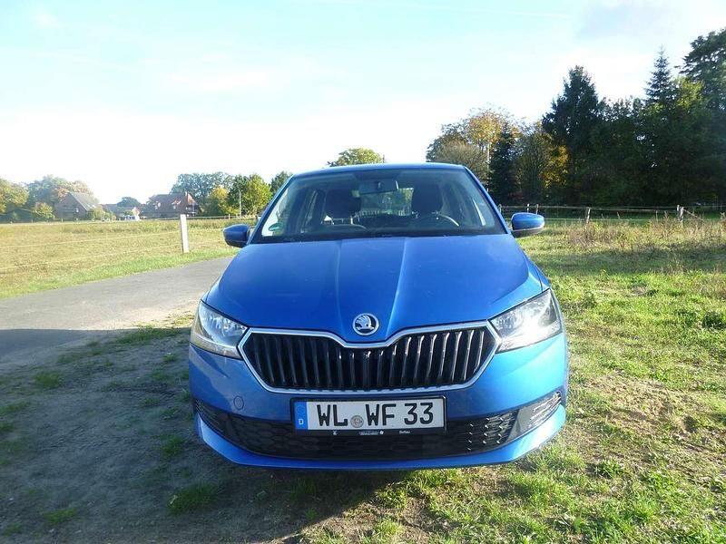 Blau Gebraucht 2019 Skoda Fabia Ambition Kleinwagen | 10.750 € (Fairer Preis) - Bild 1/4
