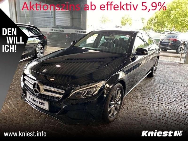 Schwarz Gebraucht 2018 Mercedes C180 Avantgarde Limousine | 25.450 € (Fairer Preis) - Bild 1/4