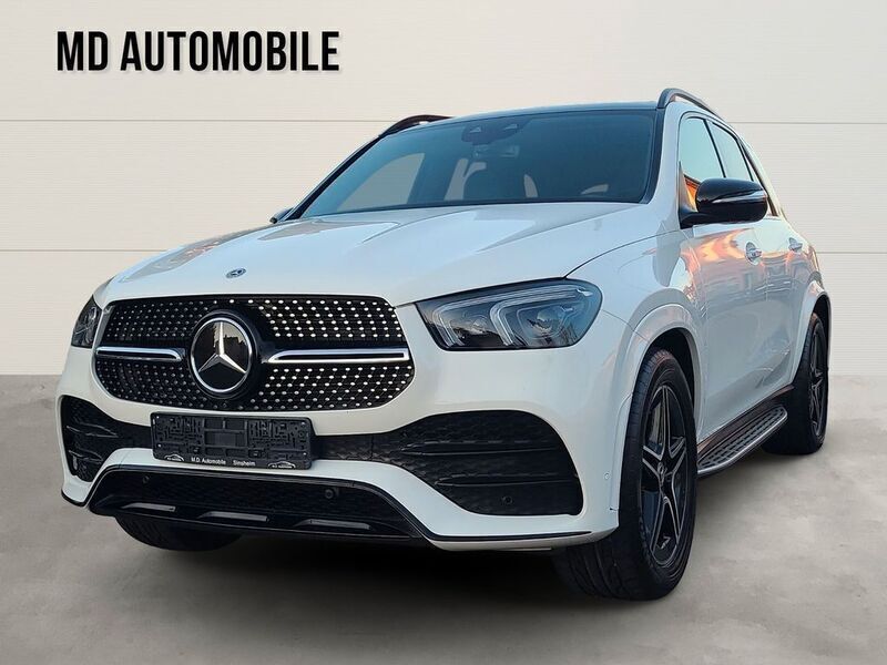 Polarweiss unilack Gebraucht 2019 Mercedes GLE300 AMG line SUV | 40.900 € (Fairer Preis) - Bild 1/4
