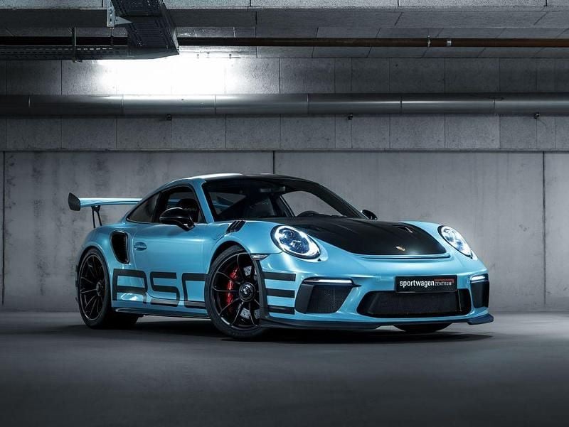 Schwarz / vollfolierung blau Gebraucht 2018 Porsche 911 GT3 RS Coupé | 179.900 € - Bild 1/4