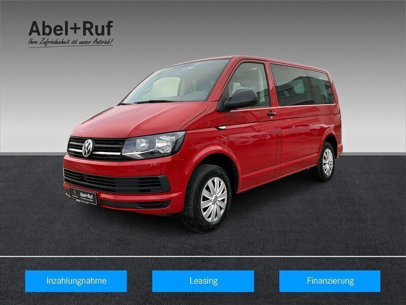 Kirschrot rot Gebraucht 2018 VW T6 Trendline Van | 25.400 € (Superpreis) - Bild 1/4
