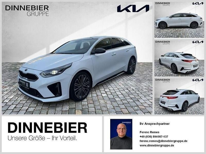 Weiß (metallic) Gebraucht 2021 Kia ProCeed GT-Line Kleinwagen | 25.488 € (Fairer Preis) - Bild 1/4
