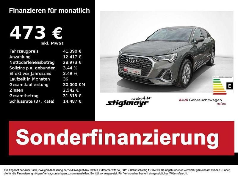 Chronosgrau metallic Gebraucht 2025 Audi Q3 Sportback S-Line SUV | 41.390 € (Guter Preis) - Bild 1/4