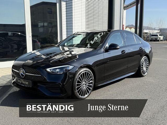 Lack obsidianschwarz Gebraucht 2023 Mercedes C300 AMG Limousine | 47.990 € (Etwas zu teuer) - Bild 1/4