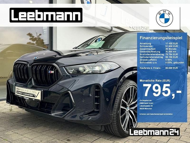 Carbonschwarz (metallic) Gebraucht 2023 BMW X6 Comfort Edition SUV | 86.599 € (Teuer) - Bild 1/4