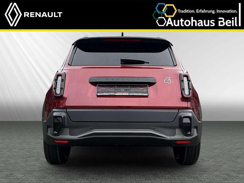 Neu Renault 4 E-Tech Iconic 110 kW (150 PS) 2026 Karmesinrot metallic, black p SUV