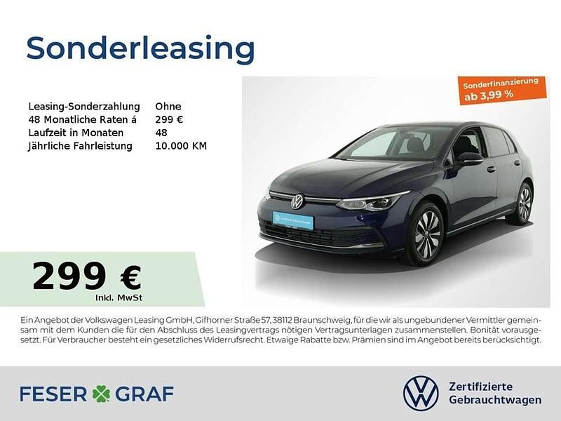 Gebraucht VW Golf VIII Move 110 PS (80 kW) 2024 Atlantic blue metallic Limousine