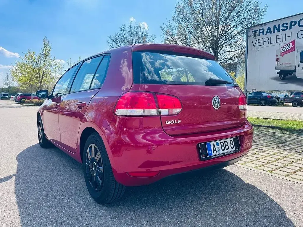 Usata VW Golf VI 80 CV (58 kW) 2010 Rosso Utilitaria