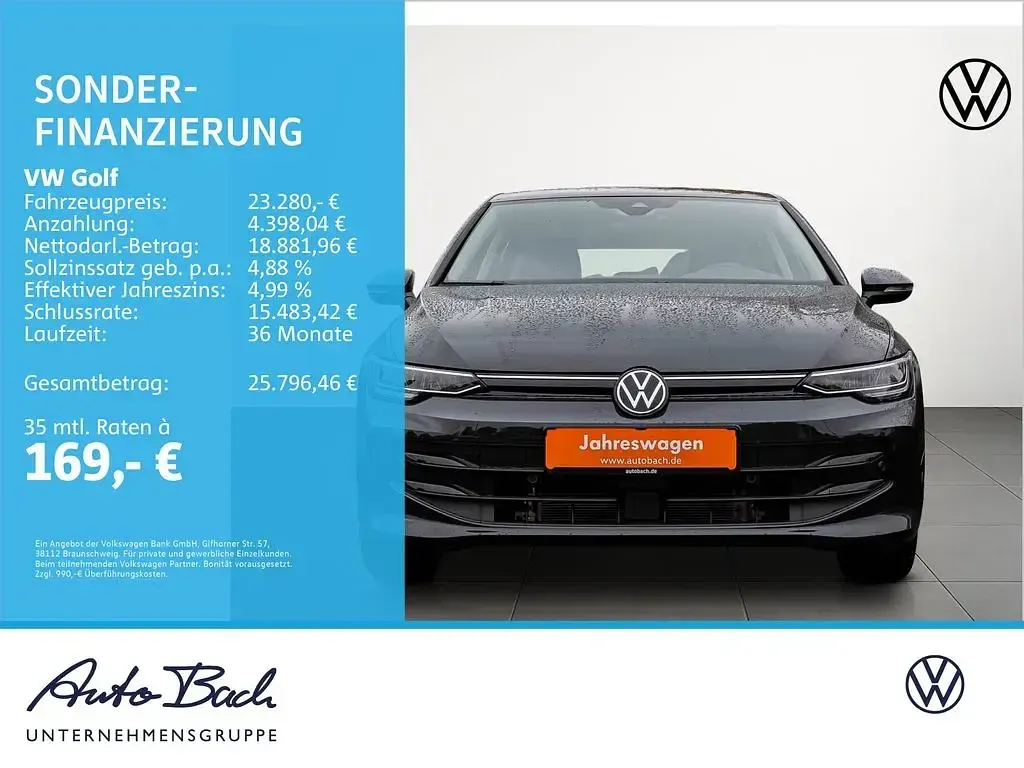 Brugt VW Golf VIII Basis 116 HK (85 kW) 2024 Grå Sedan
