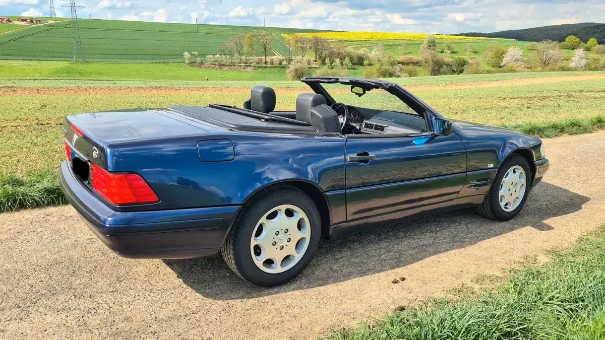 Gebraucht Mercedes SL320 231 PS (169 kW) 1997 Blau Cabrio