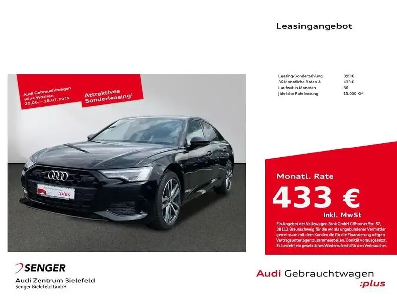 Schwarz Gebraucht 2024 Audi A6 Advanced Plus Limousine | 51.880 € - Bild 1/1