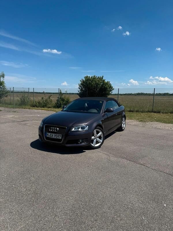 Braun Gebraucht 2009 Audi A3 Cabriolet S-Line Cabrio | 8.300 € (Fairer Preis) - Bild 1/4