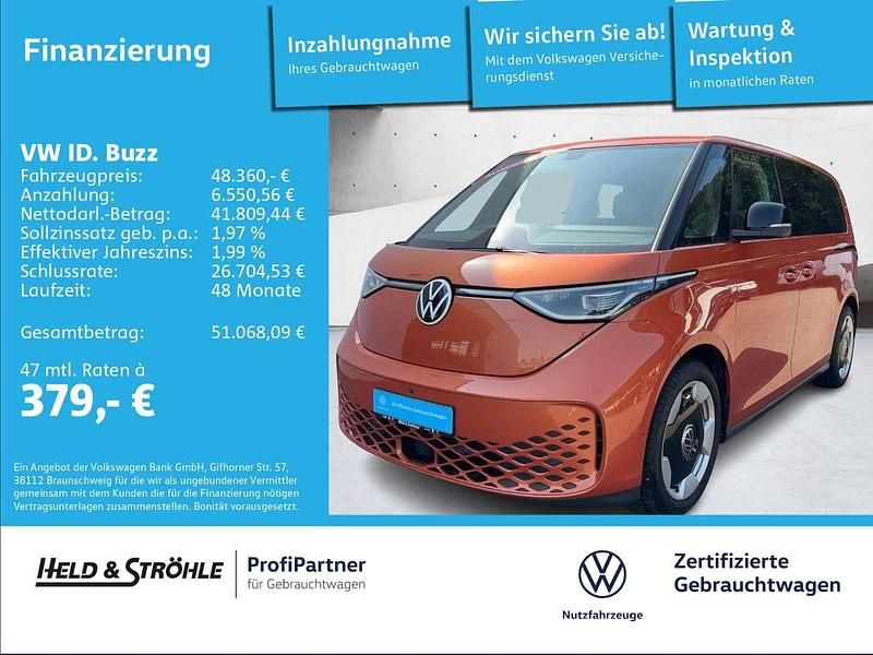 Energetic orange metallic Gebraucht 2023 VW ID. Buzz Pro Van | 48.360 € (Fairer Preis) - Bild 1/3