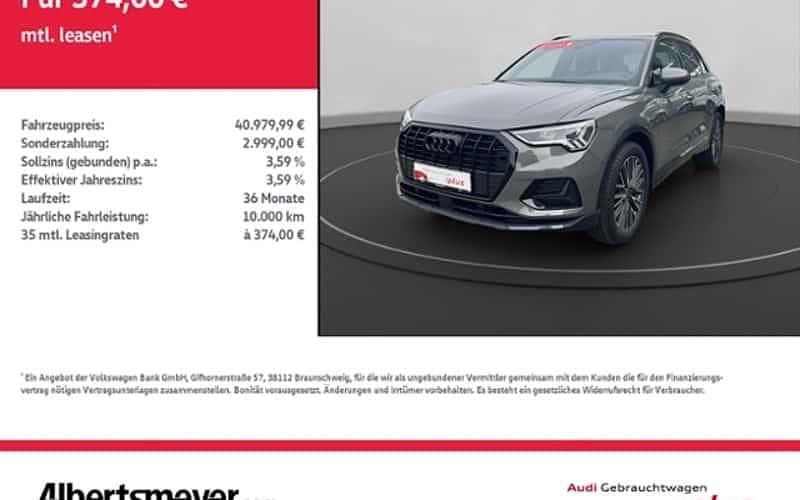 Grau Gebraucht 2025 Audi Q3 Ambiente SUV | 40.980 € (Fairer Preis) - Bild 1/4