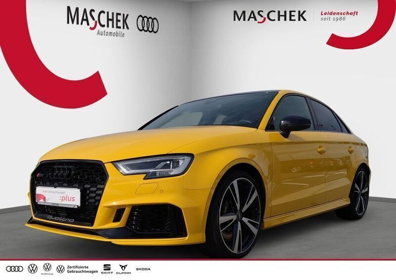 Vegasgelb uni Gebraucht 2020 Audi RS3 Comfort Kleinwagen | 46.840 € (Superpreis) - Bild 1/4