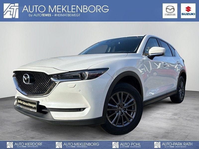 Satinweiss metallic Gebraucht 2018 Mazda CX-5 Exclusive-Line SUV | 21.990 € (Etwas zu teuer) - Bild 1/4