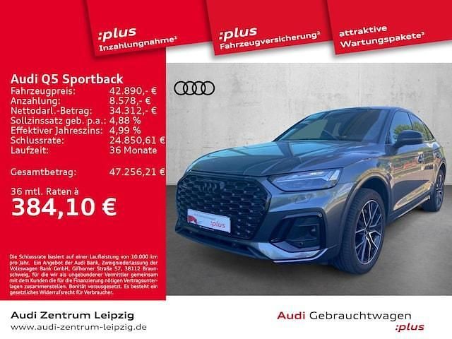 Daytonagrau perleffekt Gebraucht 2022 Audi Q5 Sportback Ambiente SUV | 41.780 € (Guter Preis) - Bild 1/3