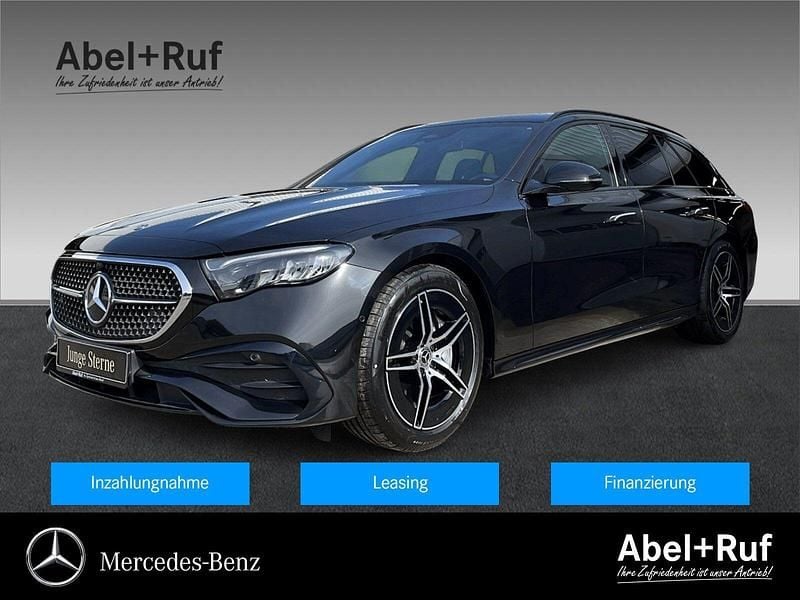 Obsidianschwarz Gebraucht 2024 Mercedes E220 AMG Kombi | 46.279 € (Guter Preis) - Bild 1/4