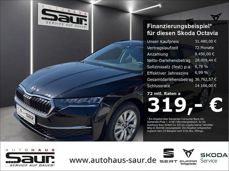 Schwarz Neu 2025 Skoda Octavia Kombi | 31.480 € (Guter Preis) - Bild 1/4