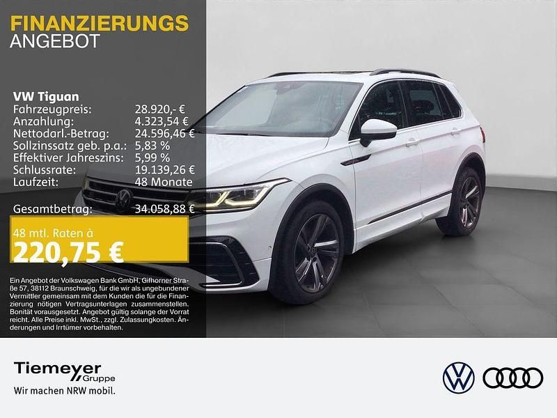 Gebraucht VW Tiguan R-line 150 PS (110 kW) 2023 Weiß SUV