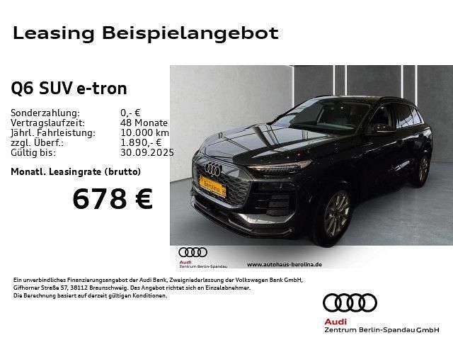 Grau Neu 2025 Audi Q6 e-tron Sport SUV | 59.444 € (Superpreis) - Bild 1/4