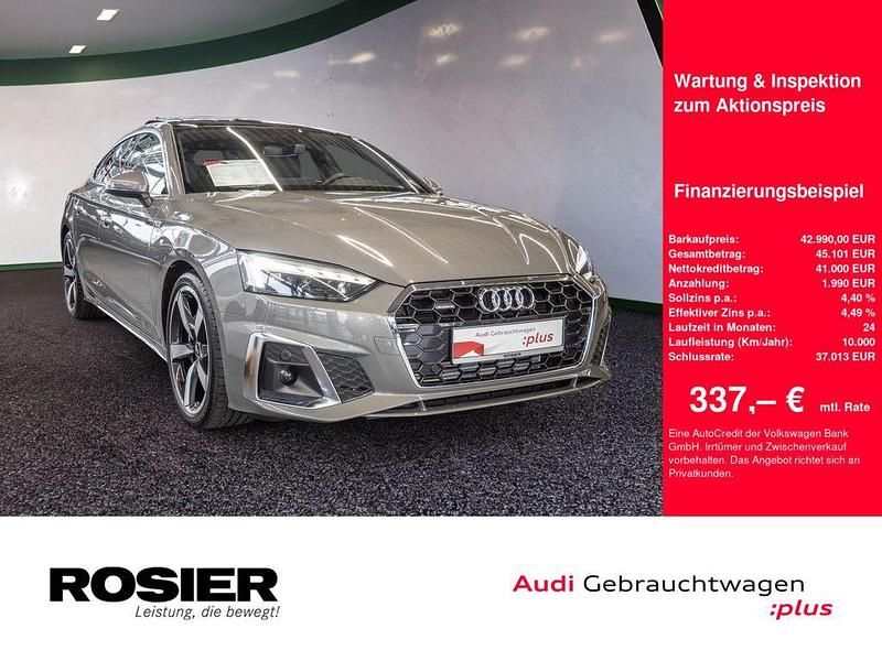 Grau / chronosgrau Gebraucht 2024 Audi A5 Sportback S-Line Kleinwagen | 42.990 € (Fairer Preis) - Bild 1/4