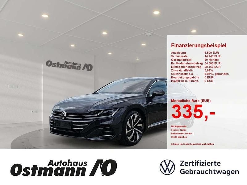 Grau Gebraucht 2022 VW Arteon R-line Kombi | 32.770 € (Fairer Preis) - Bild 1/4