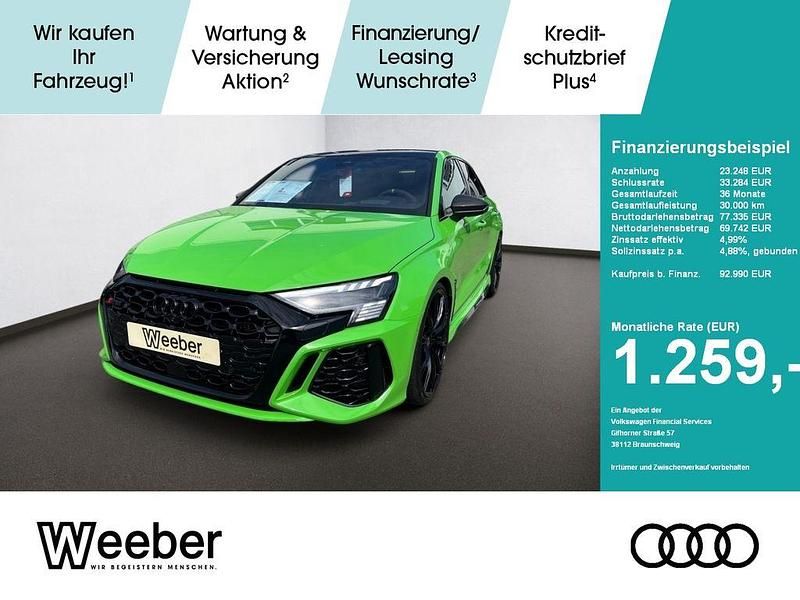 Grün Gebraucht 2025 Audi RS3 Sport Kleinwagen | 92.990 € - Bild 1/4