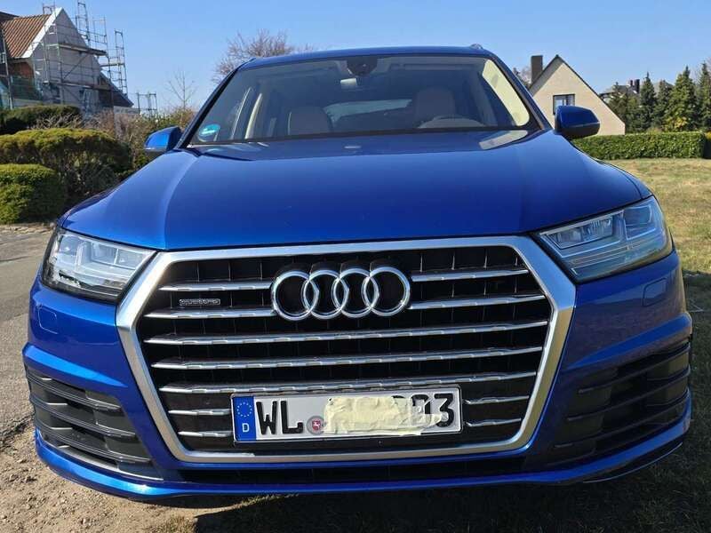 Blau Gebraucht 2016 Audi Q7 S-Line SUV | 32.200 € (Superpreis) - Bild 1/4