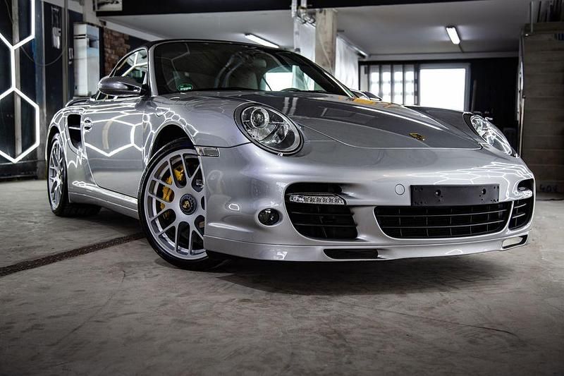 Silber Gebraucht 2009 Porsche 997 Turbo Cabrio | 109.997 € (Teuer) - Bild 1/4