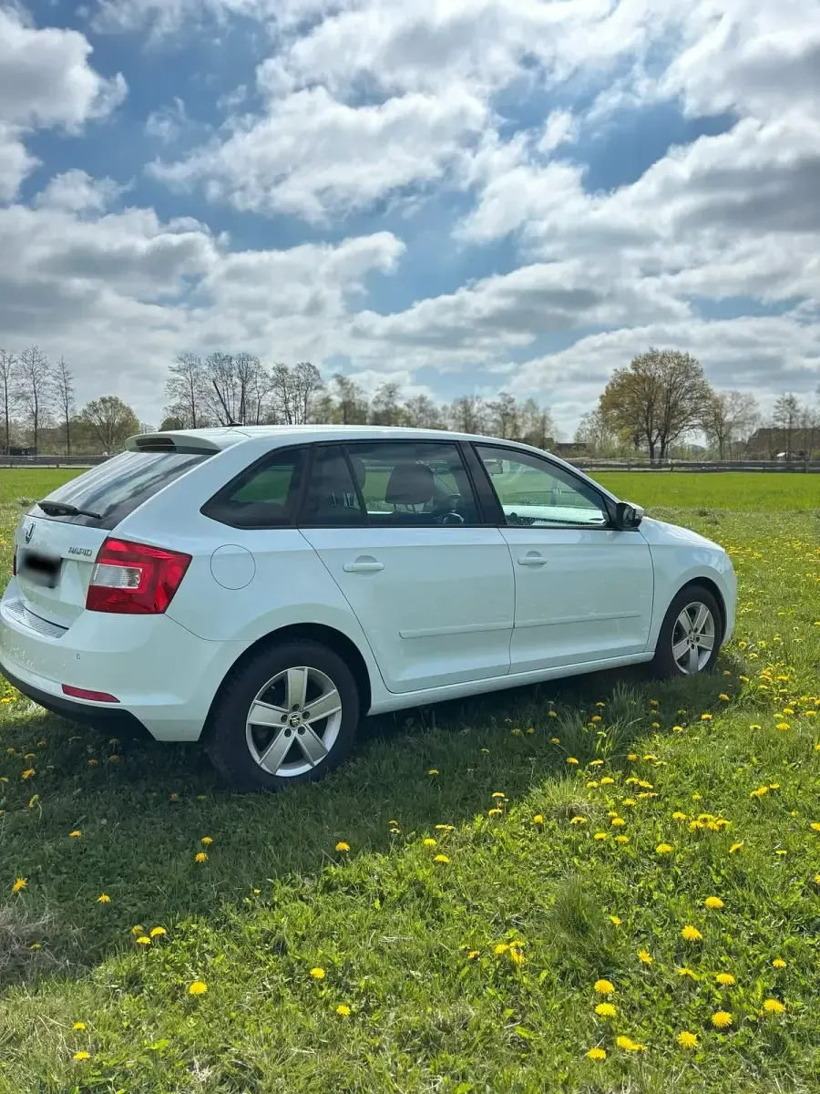 Gebraucht Skoda Rapid Style 116 PS (85 kW) 2015 Weiß Kleinwagen