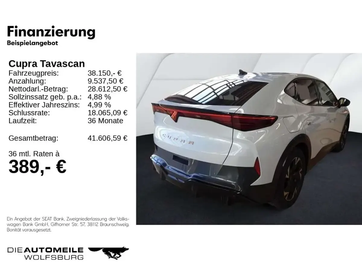Gebraucht Cupra Tavascan Endurance 210 kW (286 PS) 2025 White silber SUV