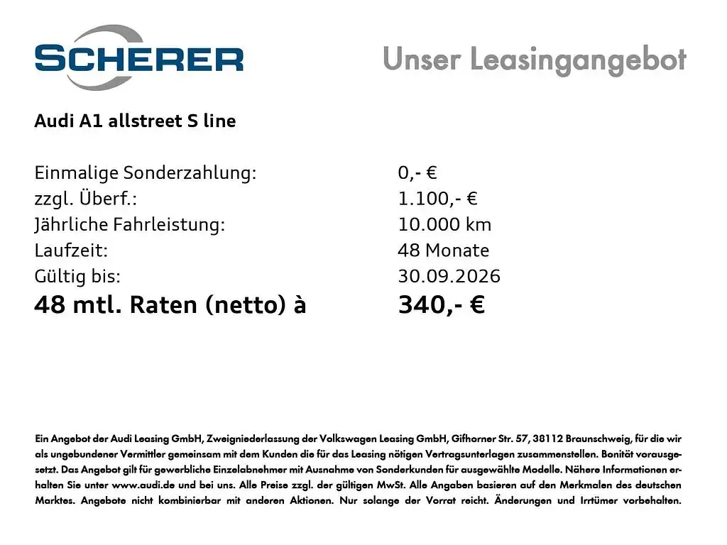 Neu Audi A1 Sport 150 PS (110 kW) 2026 Grau SUV