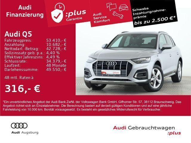 Florettsilber metallic Gebraucht 2024 Audi Q5 Advanced Plus SUV | 53.410 € (Teuer) - Bild 1/4