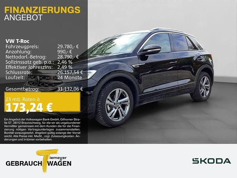 Schwarz Gebraucht 2025 VW T-Roc R-line SUV | 29.780 € (Superpreis) - Bild 1/4