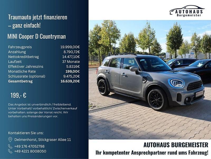 Grau Gebraucht 2022 Mini One D Countryman Classic SUV | 19.999 € (Etwas zu teuer) - Bild 1/4