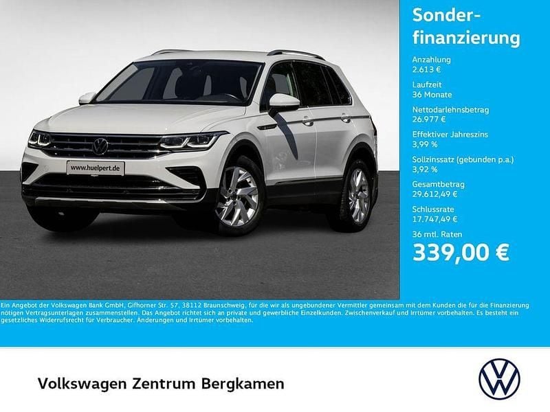 Weiß Gebraucht 2022 VW Tiguan Elegance SUV | 29.590 € (Guter Preis) - Bild 1/4