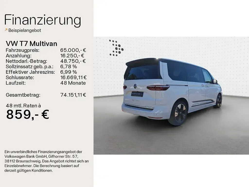 Gebraucht VW T7 Edition 150 PS (110 kW) 2025 Candyweiß Van
