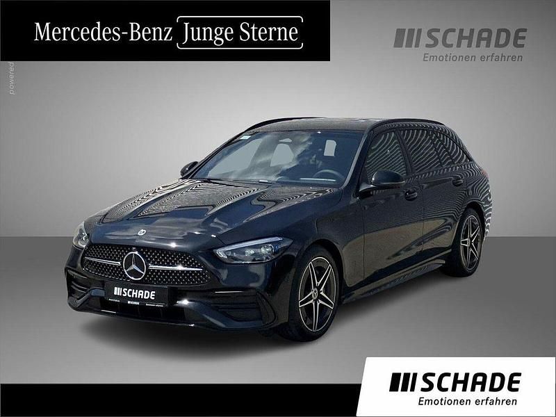 Schwarz Gebraucht 2025 Mercedes C220 AMG line Limousine | 46.850 € (Teuer) - Bild 1/4