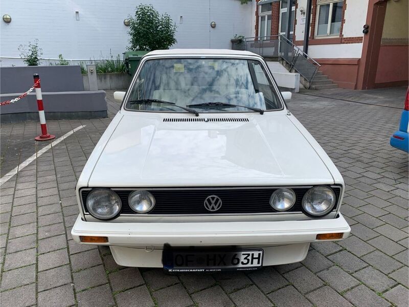 Weiß Gebraucht 1987 VW Golf Cabriolet Karmann Cabrio | 16.888 € - Bild 1/4