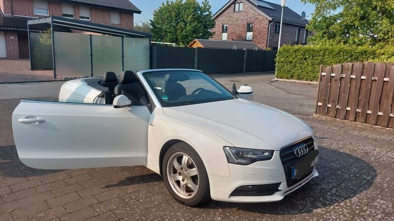 Weiß Gebraucht 2014 Audi A5 Cabriolet Sport Cabrio | 16.600 € (Fairer Preis) - Bild 1/4