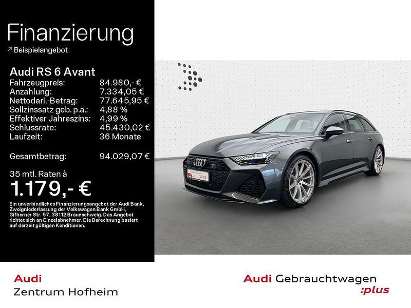 Grau Gebraucht 2020 Audi RS6 Sport Kombi | 84.980 € (Fairer Preis) - Bild 1/4