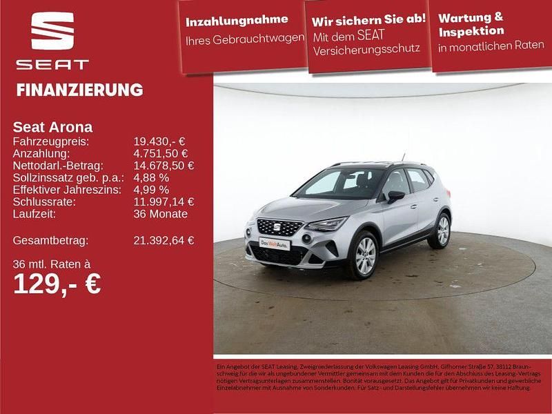 Gebraucht Seat Arona 110 PS (80 kW) 2024 Urban silber (metallic) SUV