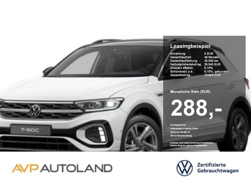 Pure white Gebraucht 2025 VW T-Roc R-line SUV | 29.940 € (Superpreis) - Bild 1/4