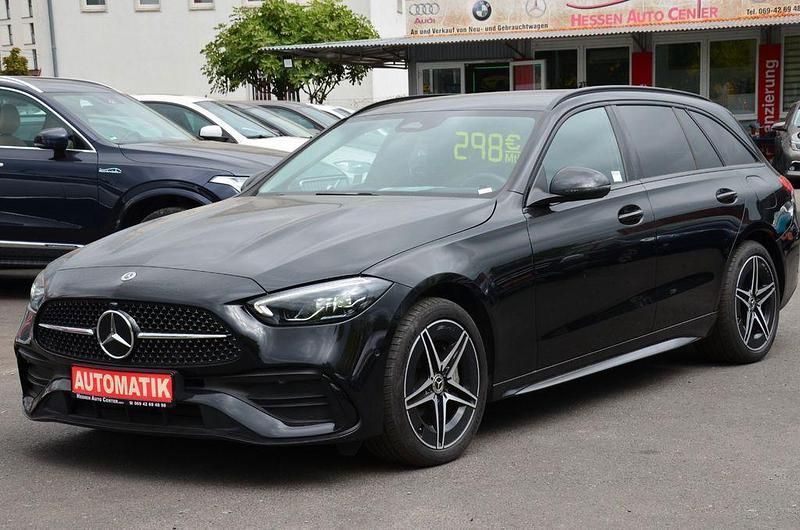 Schwarz Gebraucht 2022 Mercedes C300e AMG line Limousine | 34.900 € (Superpreis) - Bild 1/4